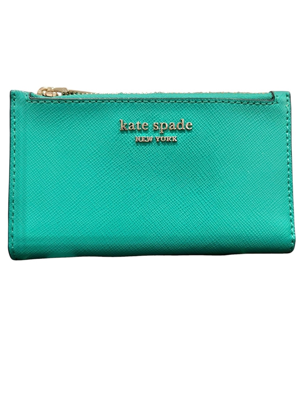 Kate Spade Spencer Chain Wallet Crossbody/Matching Card Holder Fiji Green NWT - Picture 9 of 15